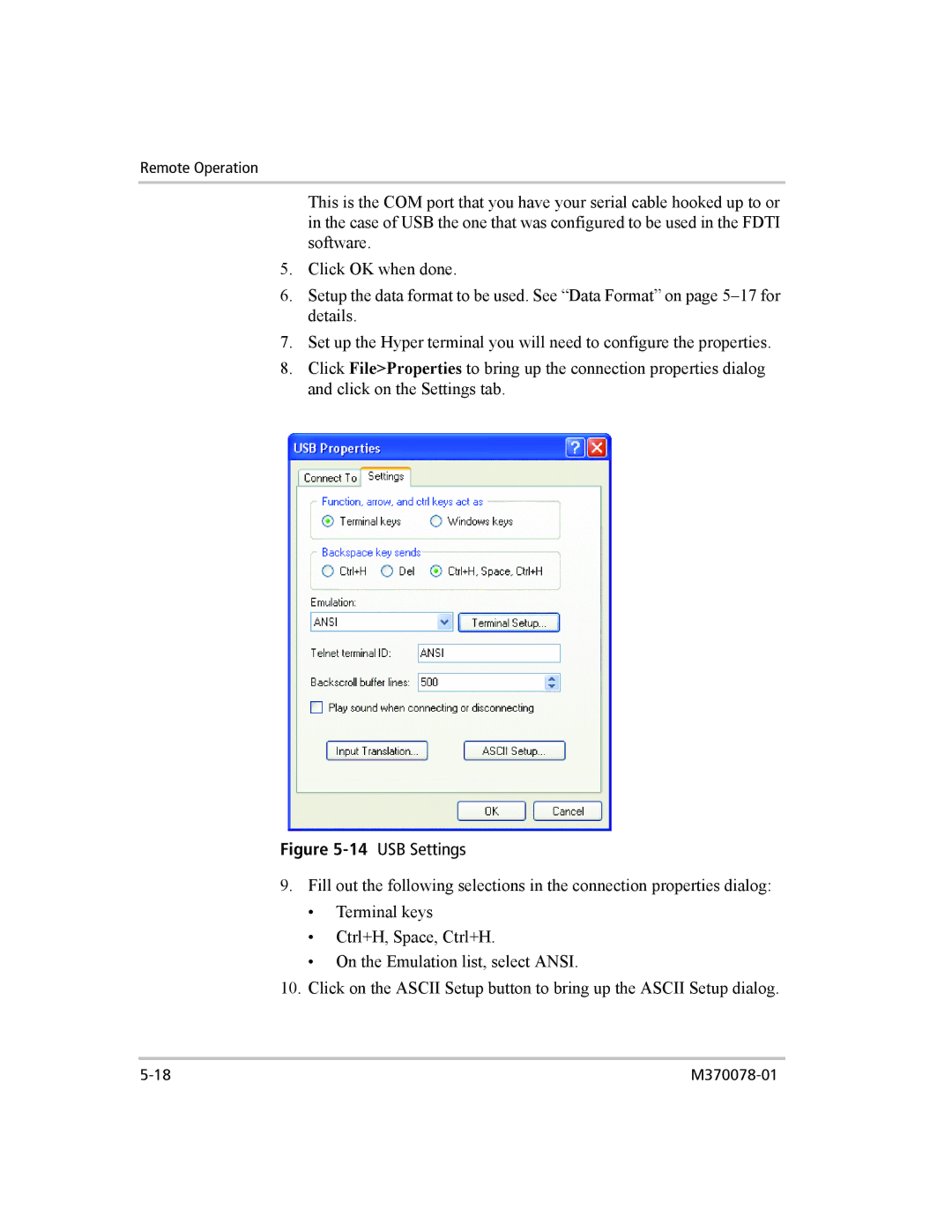 Xantrex Technology XG 850 manual USB Settings 