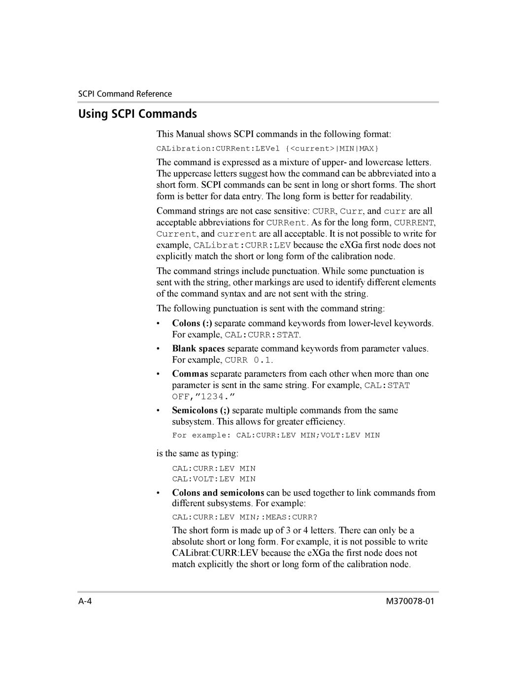 Xantrex Technology XG 850 manual Using Scpi Commands 