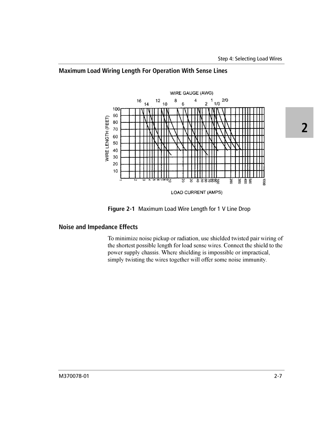 Xantrex Technology XG 850 manual Maximum Load Wiring Length For Operation With Sense Lines, Noise and Impedance Effects 