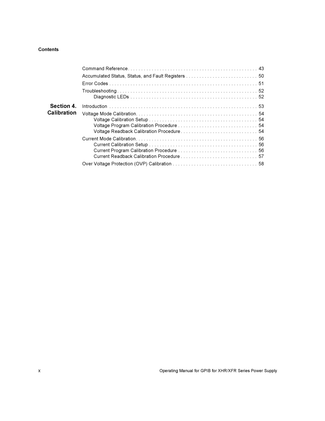 Xantrex Technology XHR, XFR, XFR3 manual Contents 