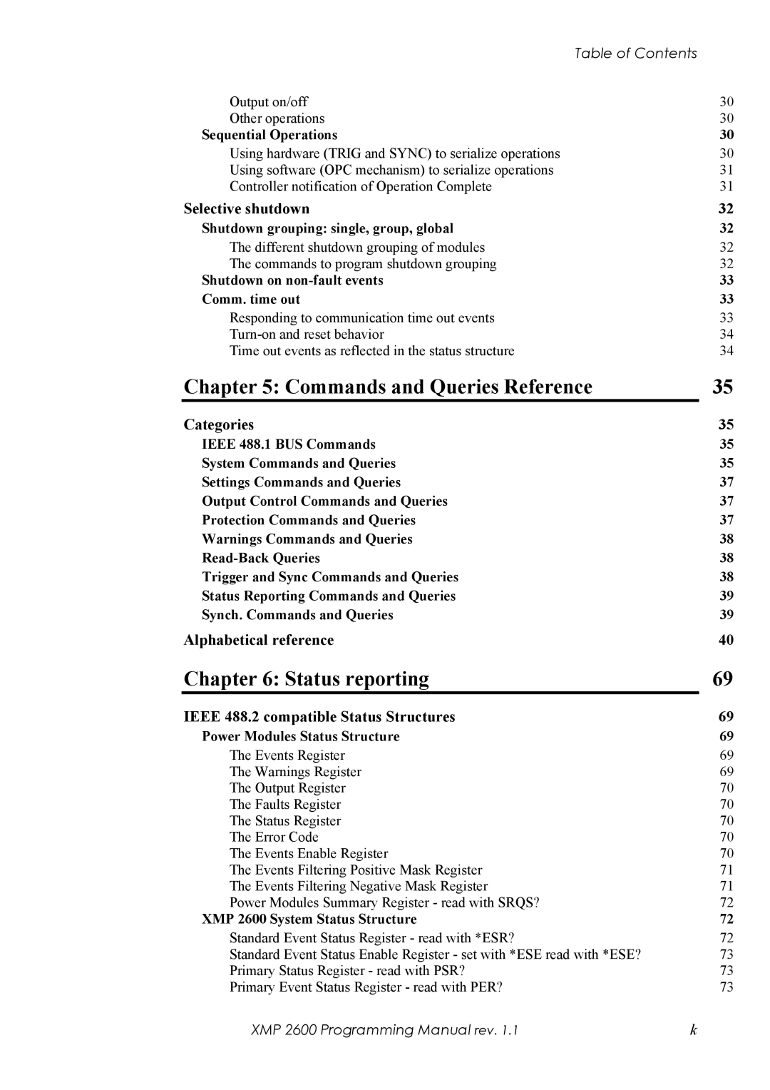 Xantrex Technology XMP 2600 manual Commands and Queries Reference 