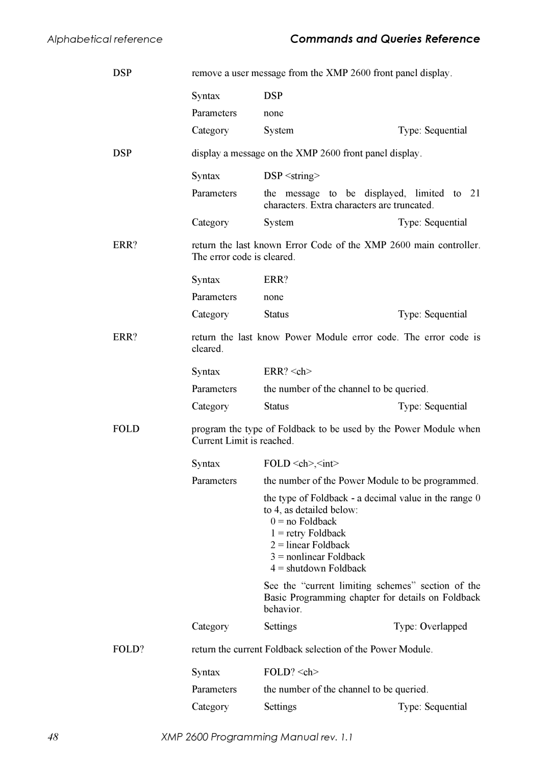 Xantrex Technology manual Remove a user message from the XMP 2600 front panel display 