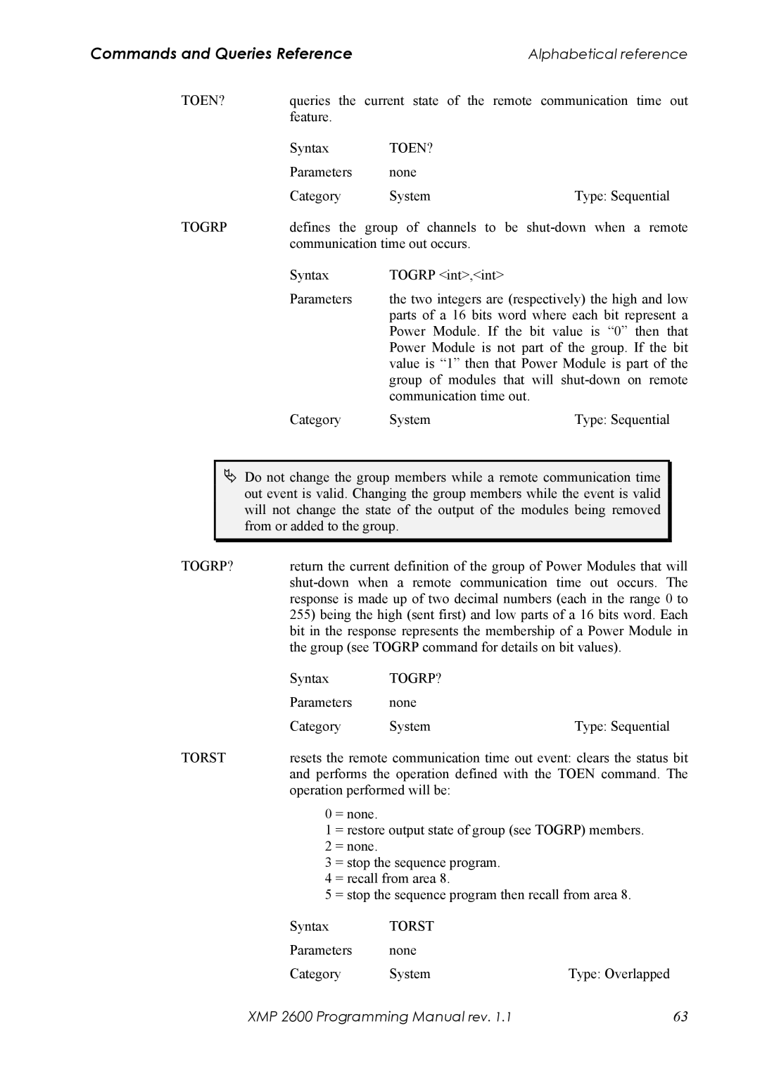 Xantrex Technology XMP 2600 manual Shut-down when a remote communication time out occurs 