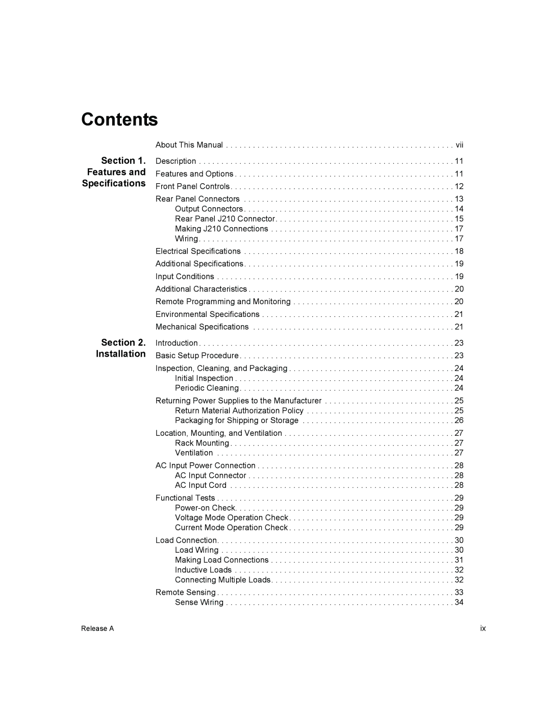 Xantrex Technology XPD 7.5-67, XPD 60-9, XPD 120-4.5, XPD 33-16, XPD 18-30 manual Contents 