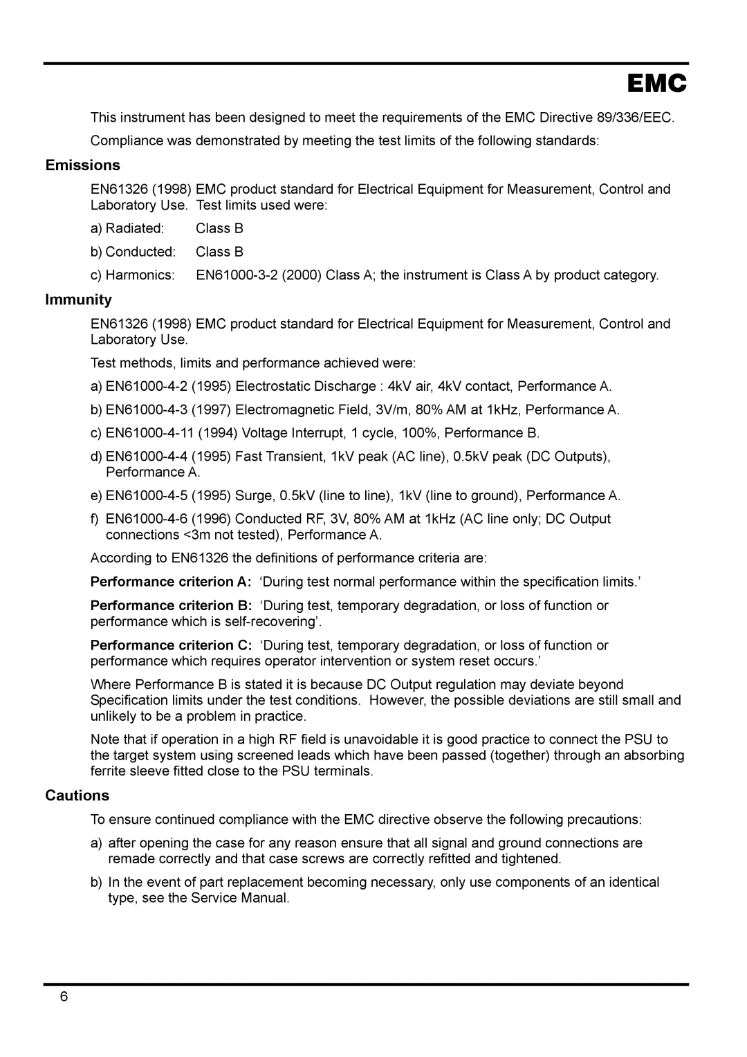 Xantrex Technology XPF 35-10 manual Emissions, Immunity 