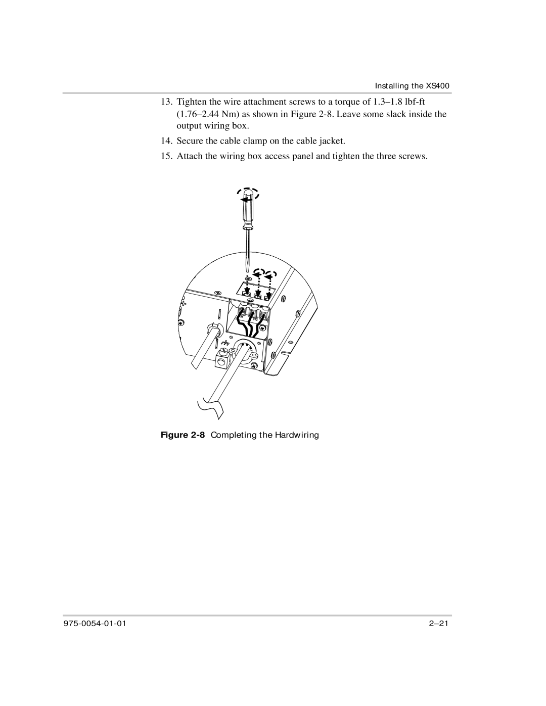 Xantrex Technology XS400 manual 8Completing the Hardwiring 