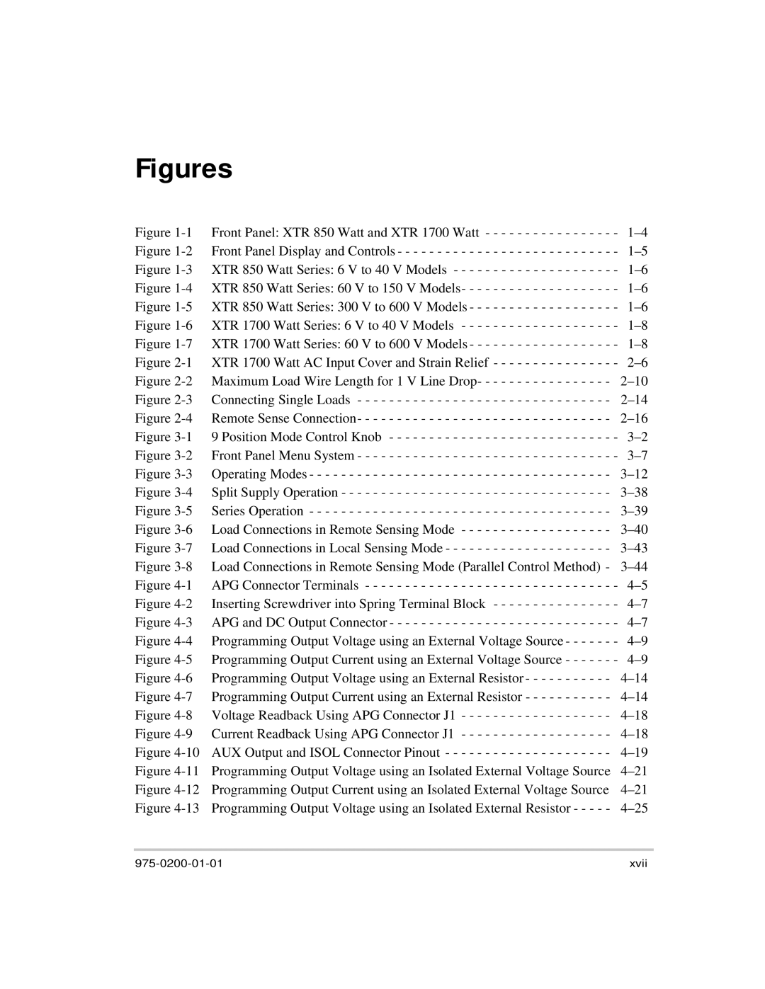 Xantrex Technology XTR 850 Watt manual Figures 