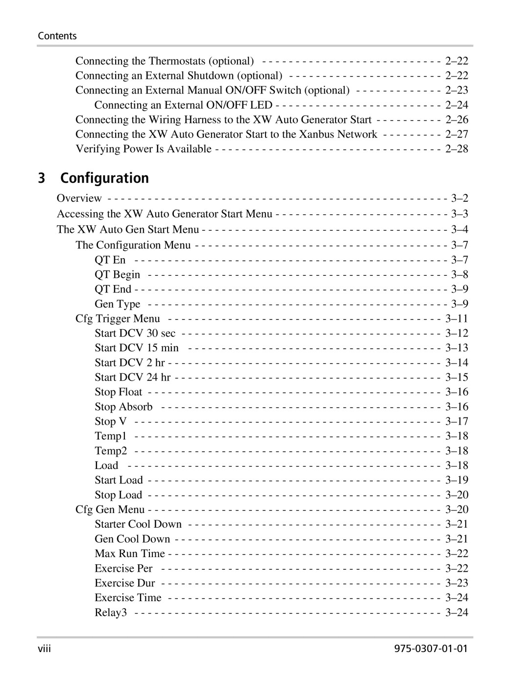 Xantrex Technology XW manual Configuration 