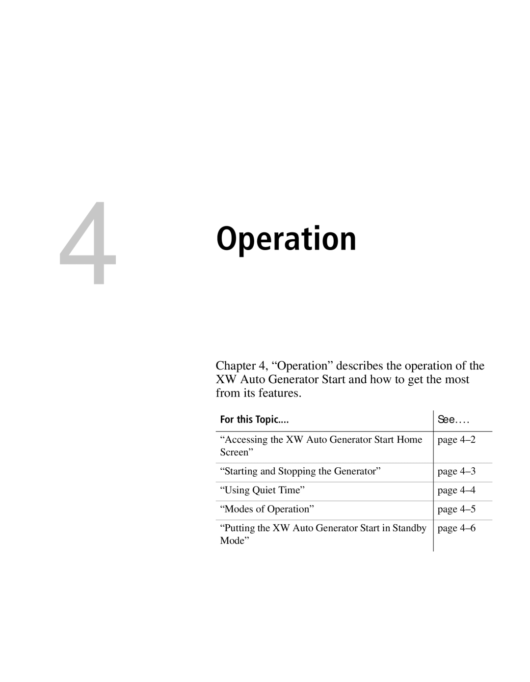 Xantrex Technology XW manual Operation 