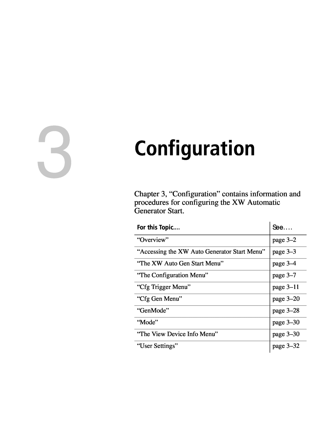 Xantrex Technology XW manual Configuration 