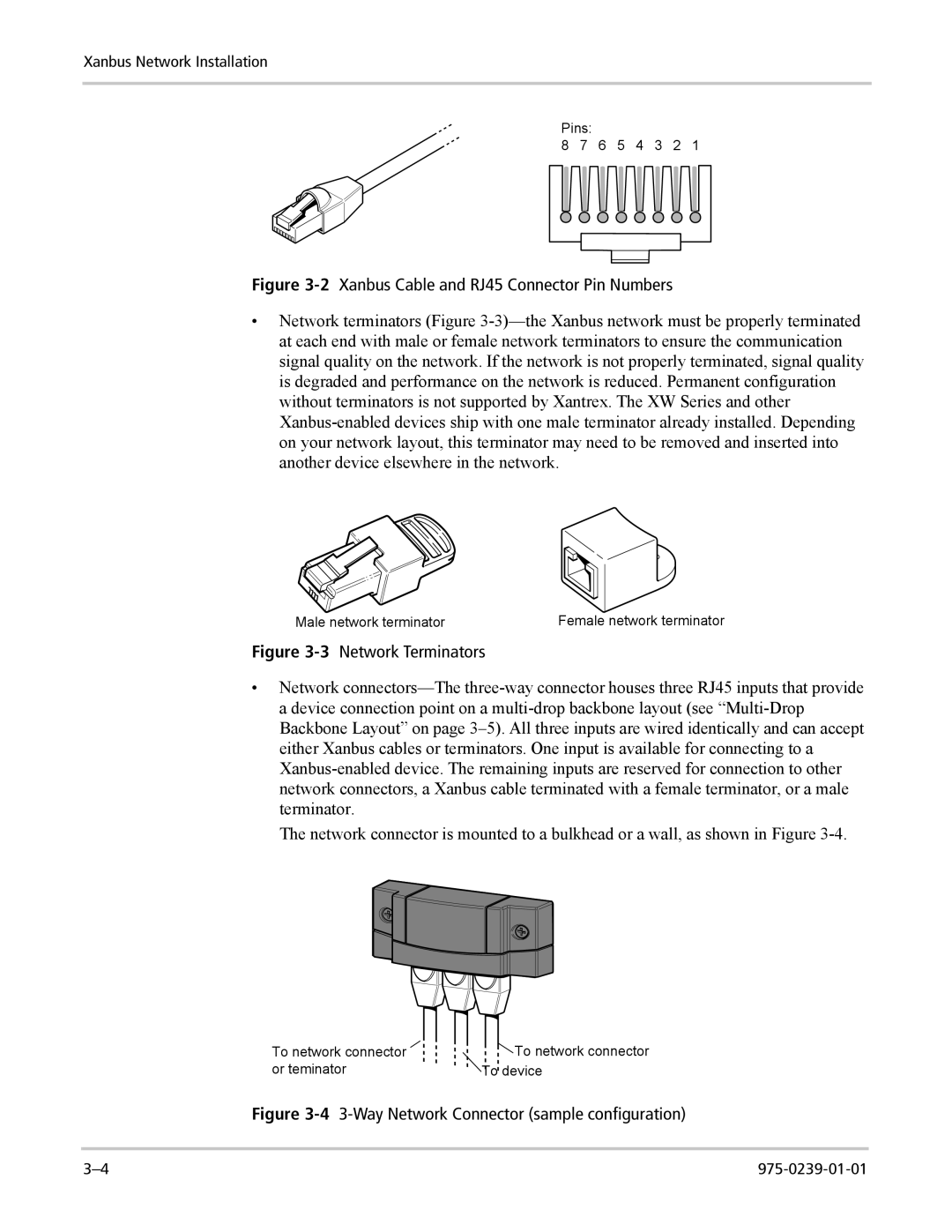 Xantrex Technology XW4024-120/240-60, XW4548-120/240-60, XW6048-120/240-60 2Xanbus Cable and RJ45 Connector Pin Numbers 