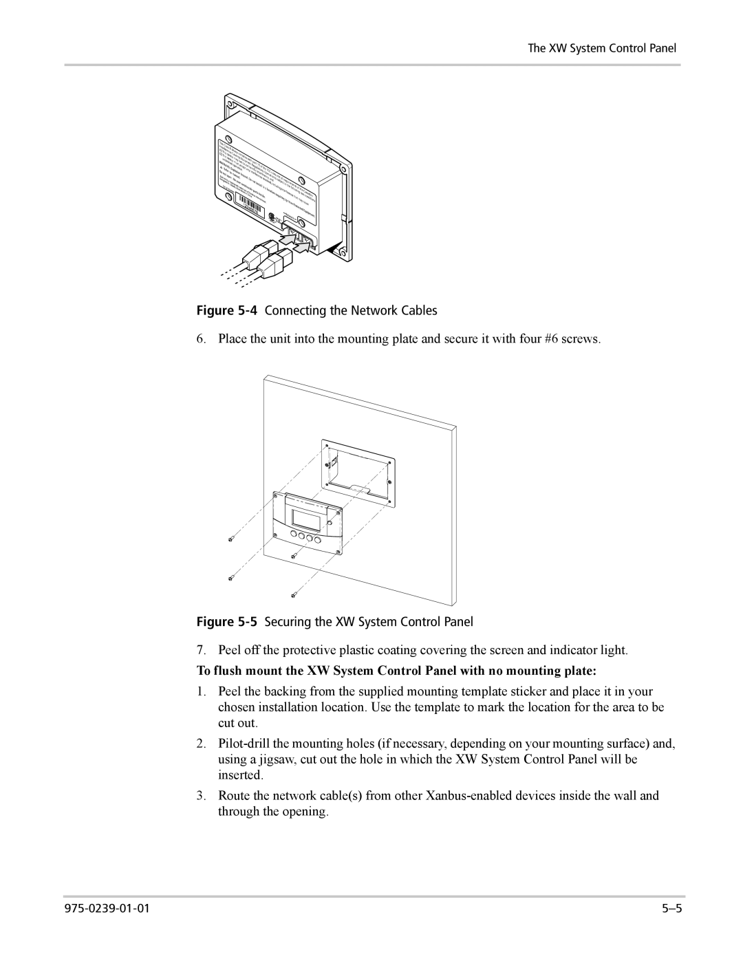 Xantrex Technology XW4024-120/240-60, XW4548-120/240-60, XW6048-120/240-60 manual 4Connecting the Network Cables 