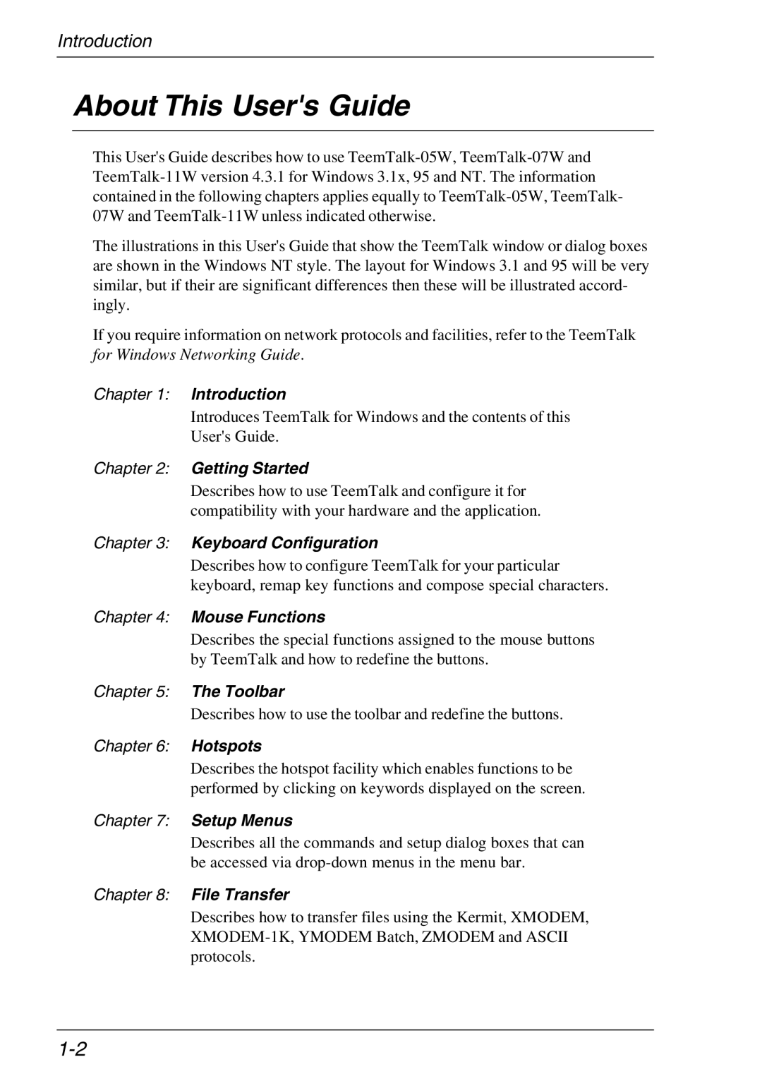 Xerox 05W, 07W & -11W manual About This Users Guide, Getting Started 