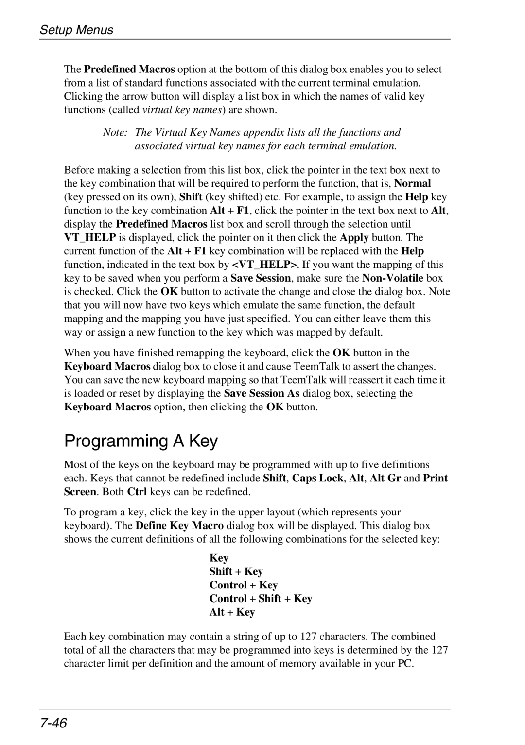 Xerox 05W, 07W & -11W manual Programming a Key 