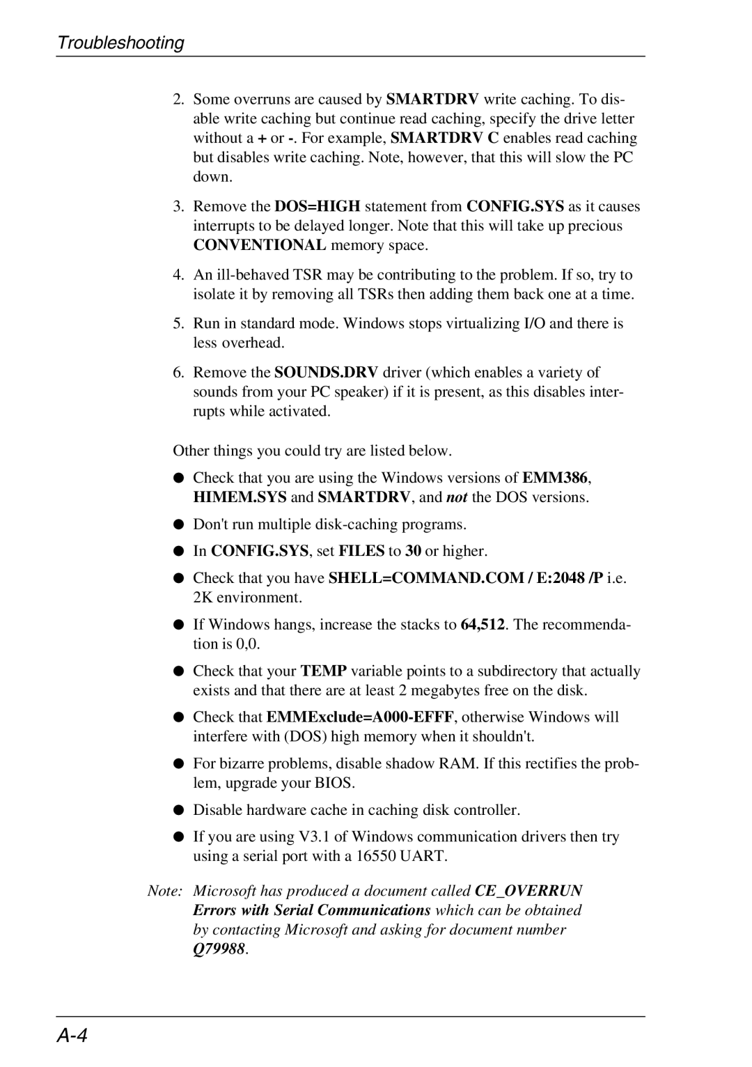 Xerox 05W, 07W & -11W manual Troubleshooting 