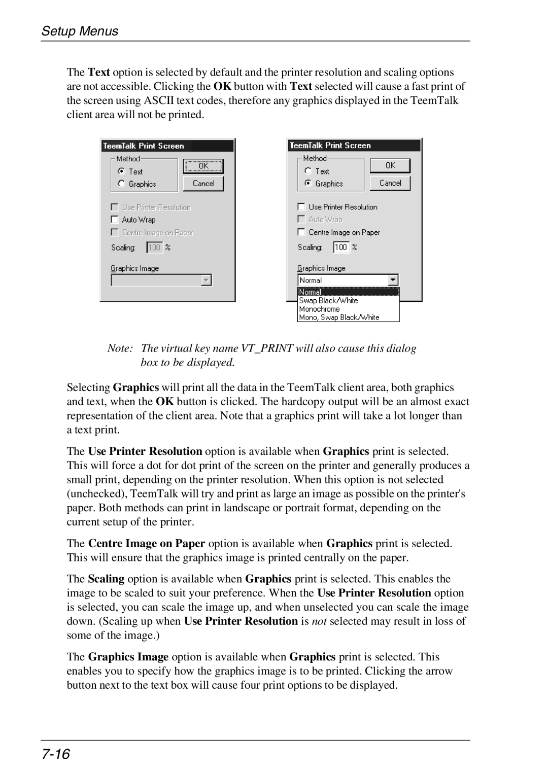 Xerox 05W, 07W & -11W manual Setup Menus 