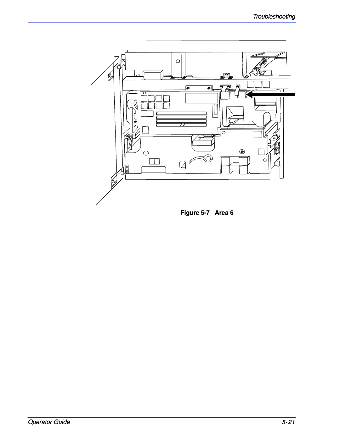 Xerox 180 EPS, 100 manual Troubleshooting, 7Area, Operator Guide 