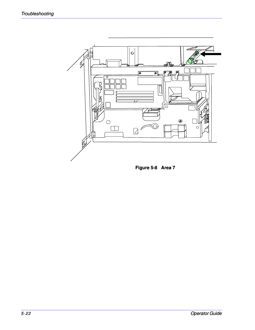 Xerox 100, 180 EPS manual Troubleshooting, 8Area, Operator Guide, 5-22 
