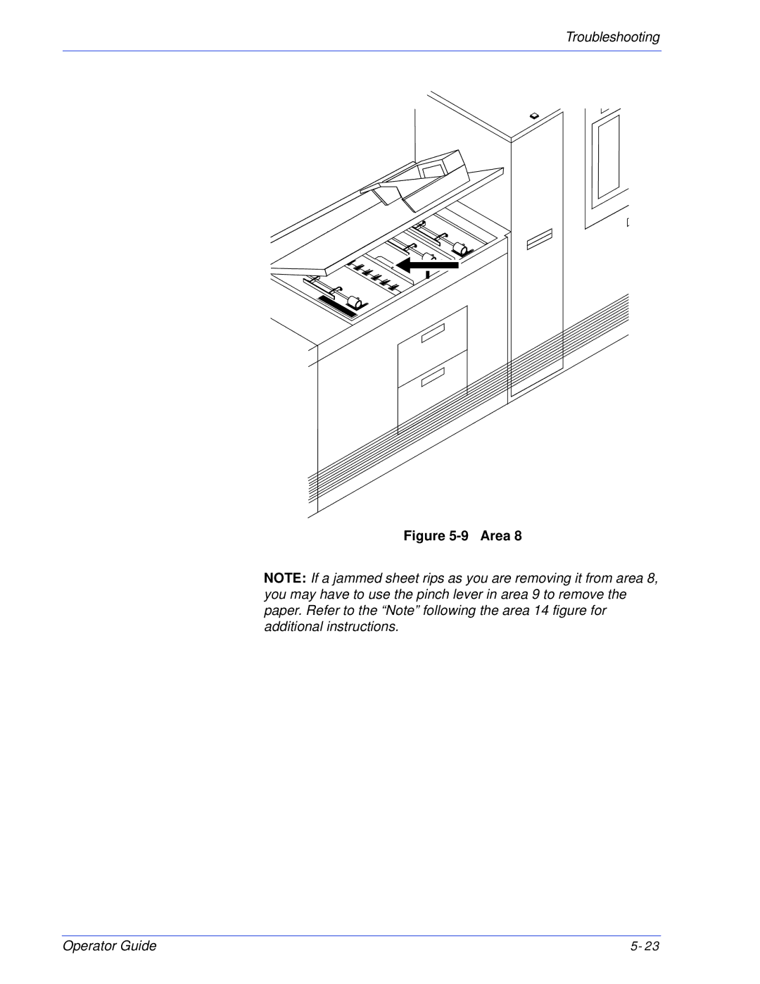 Xerox 180 EPS, 100 manual Area 