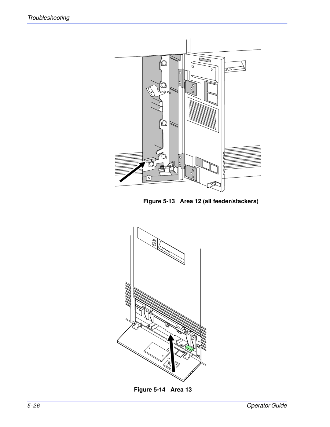 Xerox 100, 180 EPS manual Area 12 all feeder/stackers 