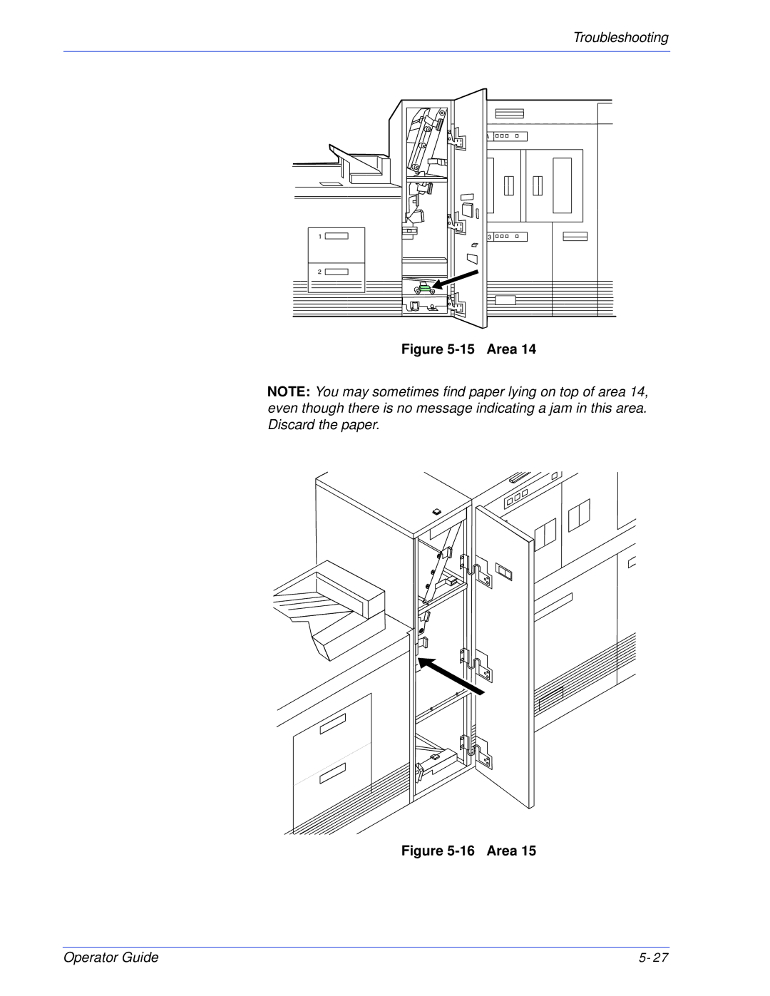 Xerox 180 EPS, 100 manual Area 