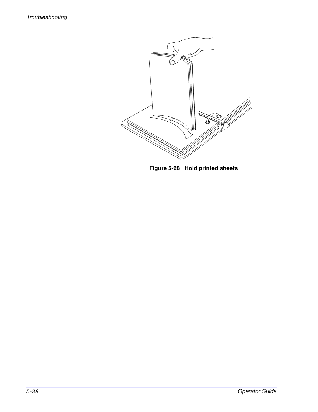 Xerox 100, 180 EPS manual Hold printed sheets 