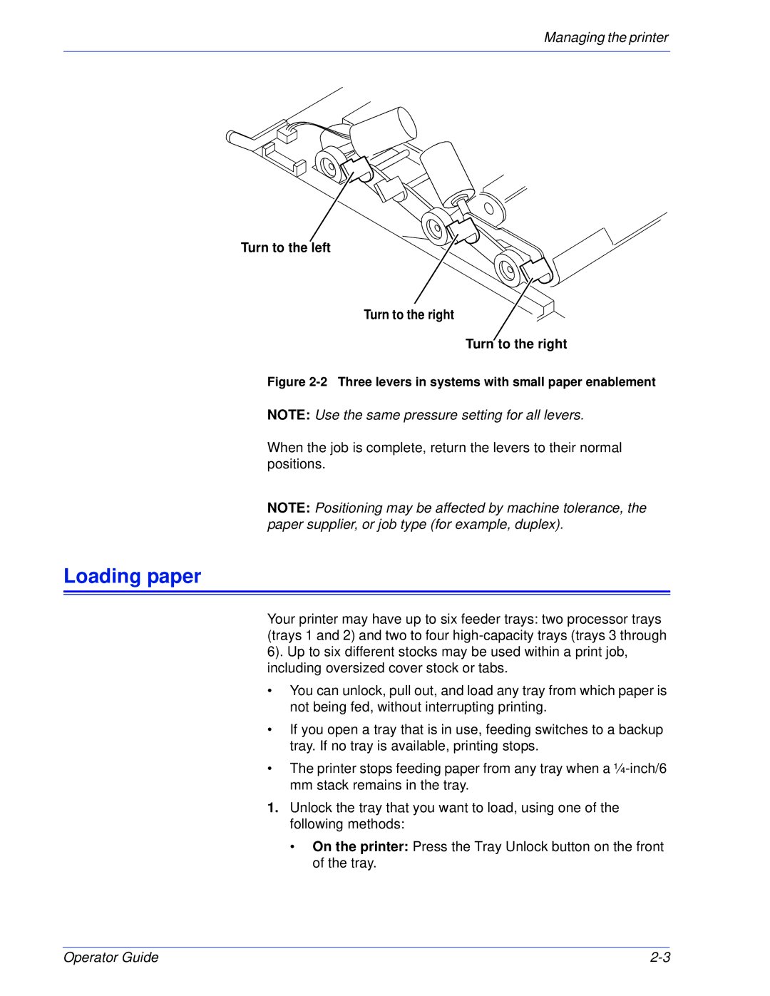 Xerox 180 EPS, 100 manual Loading paper 