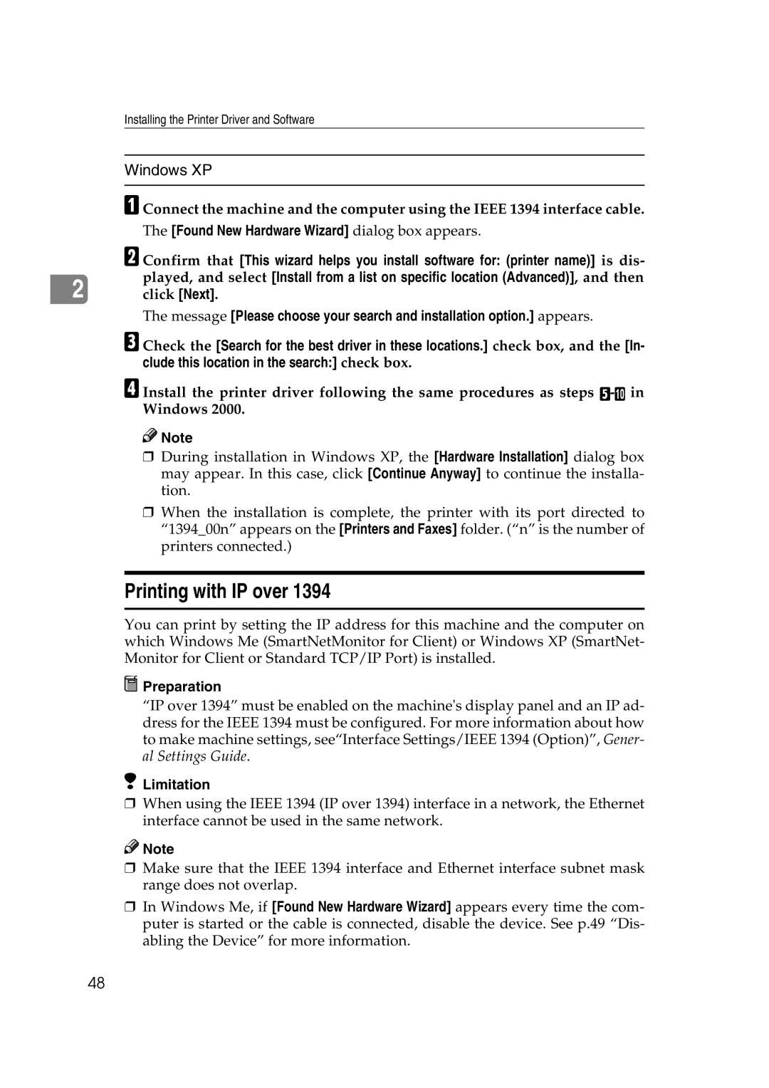 Xerox 1075 manual Printing with IP over, Windows XP 