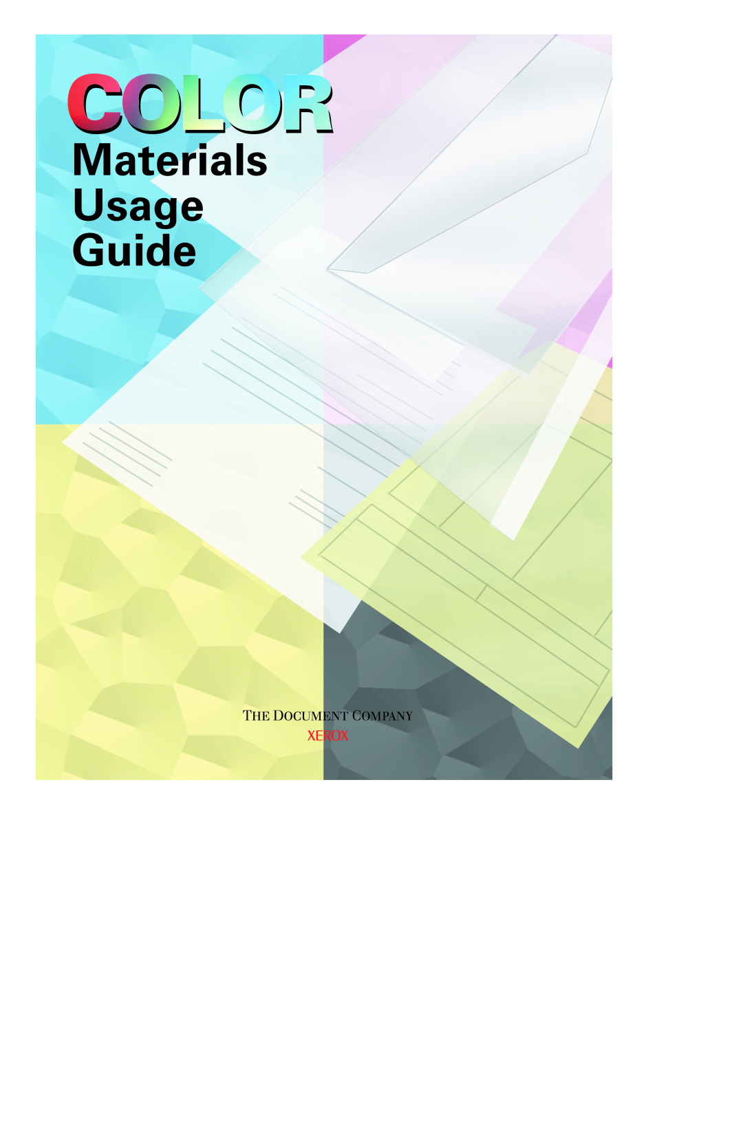 Xerox 12 manual Color, Materials Usage Guide 