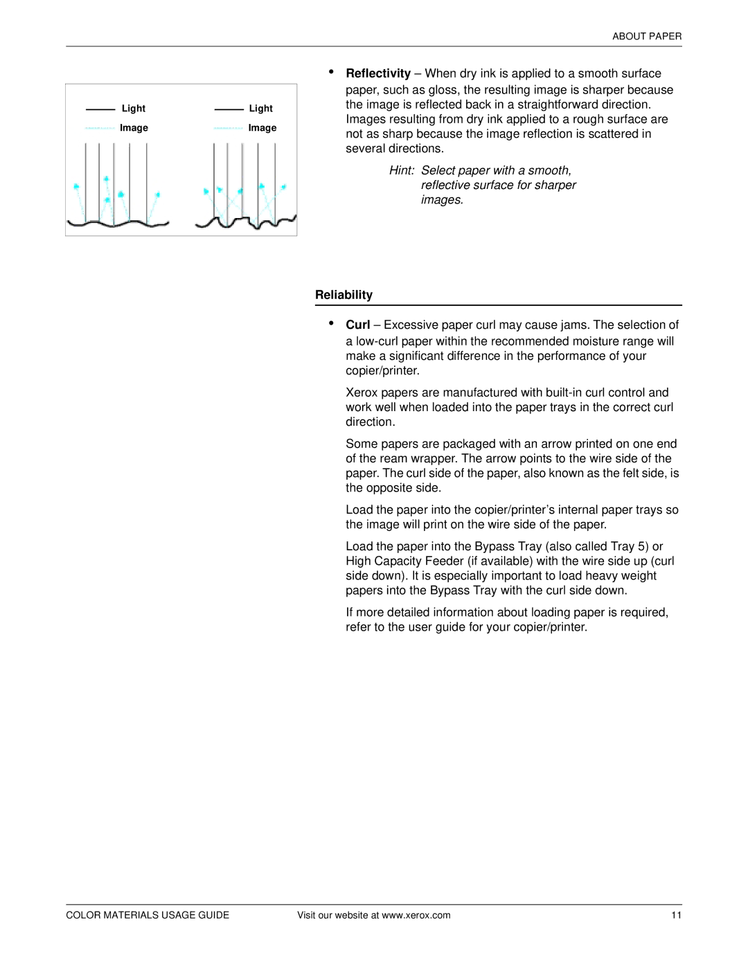 Xerox 12 manual Reliability 