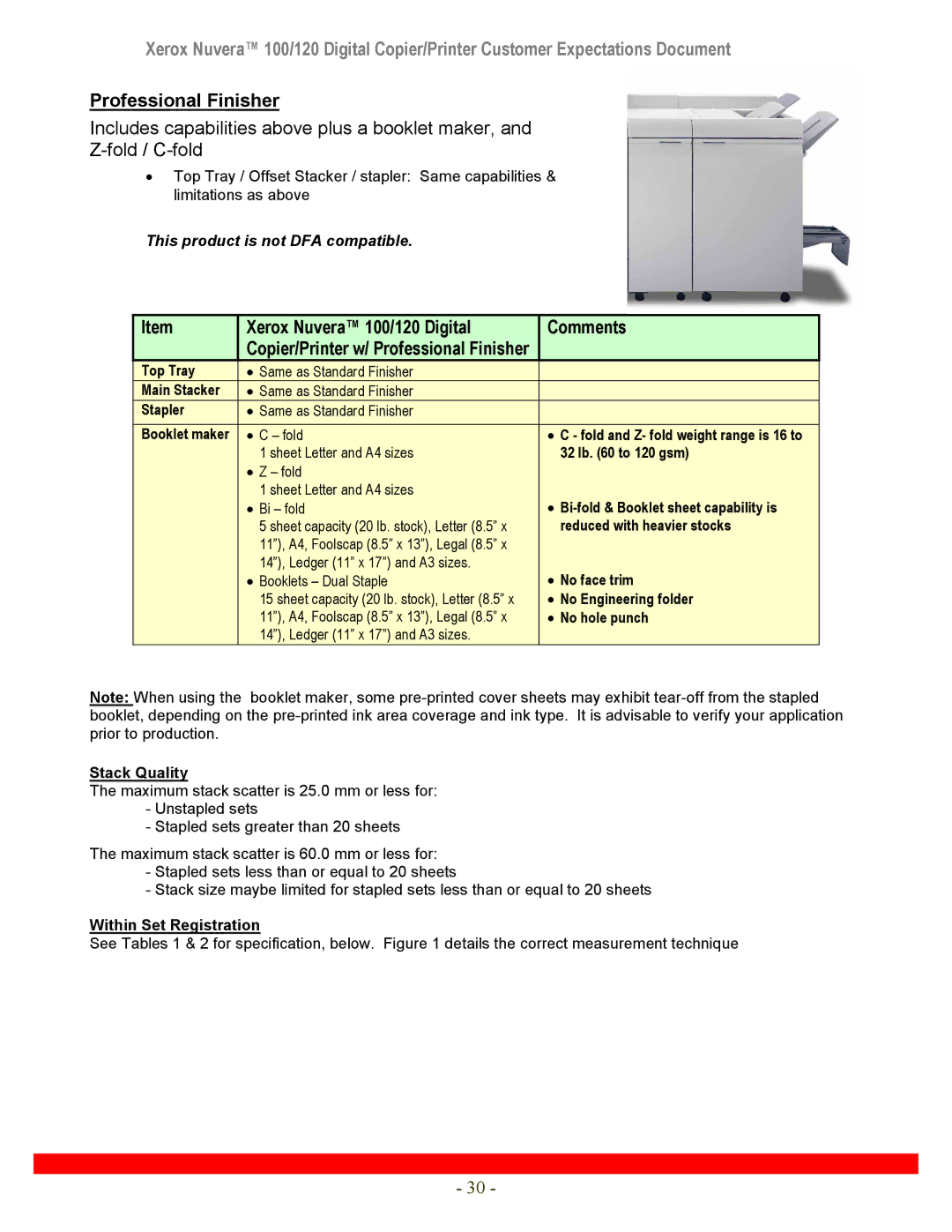 Xerox manual Xerox Nuvera 100/120 Digital Comments 