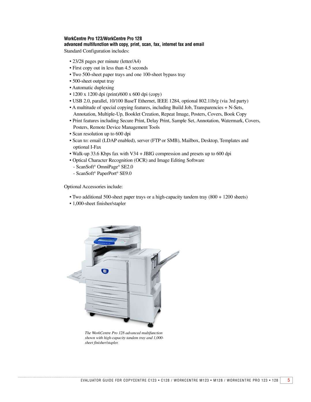 Xerox C128, C123, M123, M128 manual 