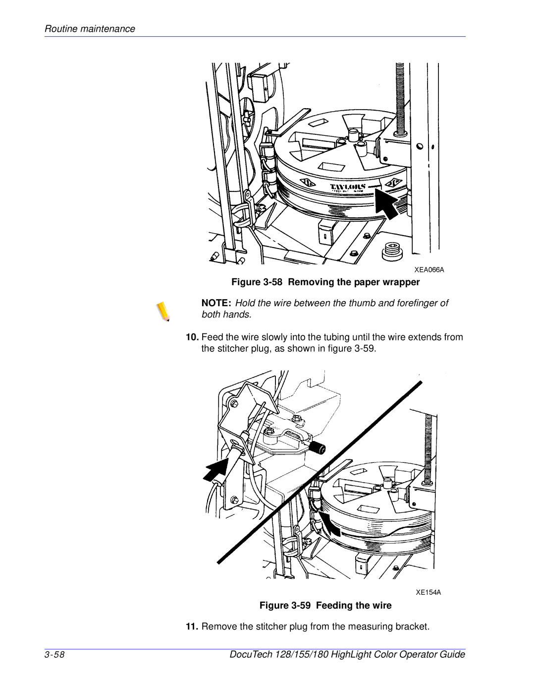 Xerox 128 manual Removing the paper wrapper 