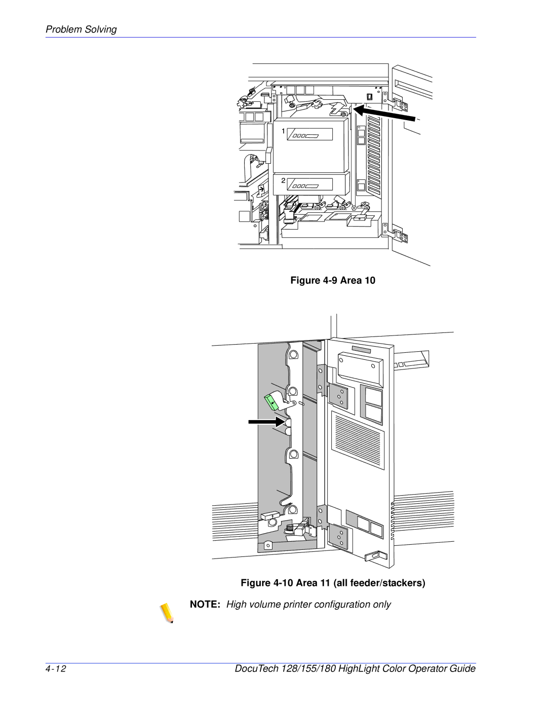 Xerox 128 manual Area 11 all feeder/stackers 