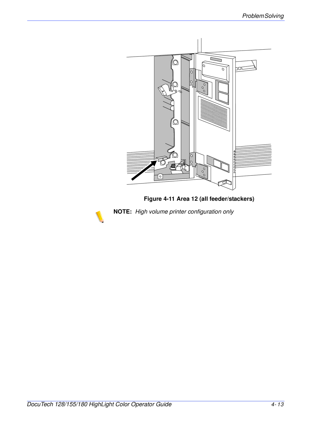 Xerox 128 manual Area 12 all feeder/stackers 