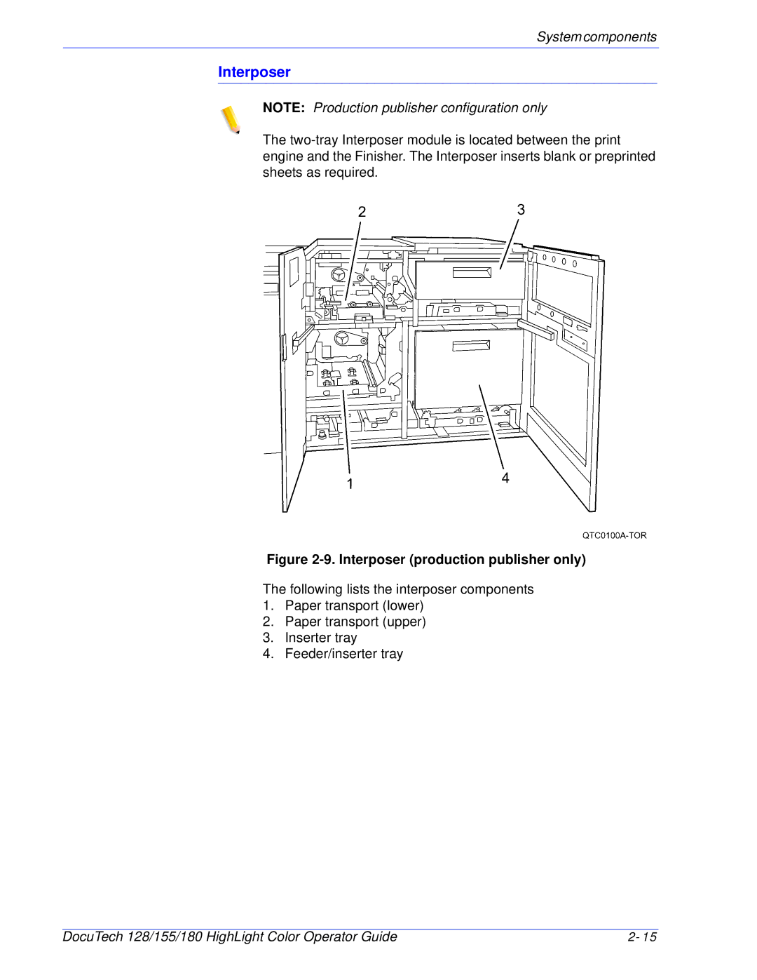 Xerox 128 manual Interposer production publisher only 