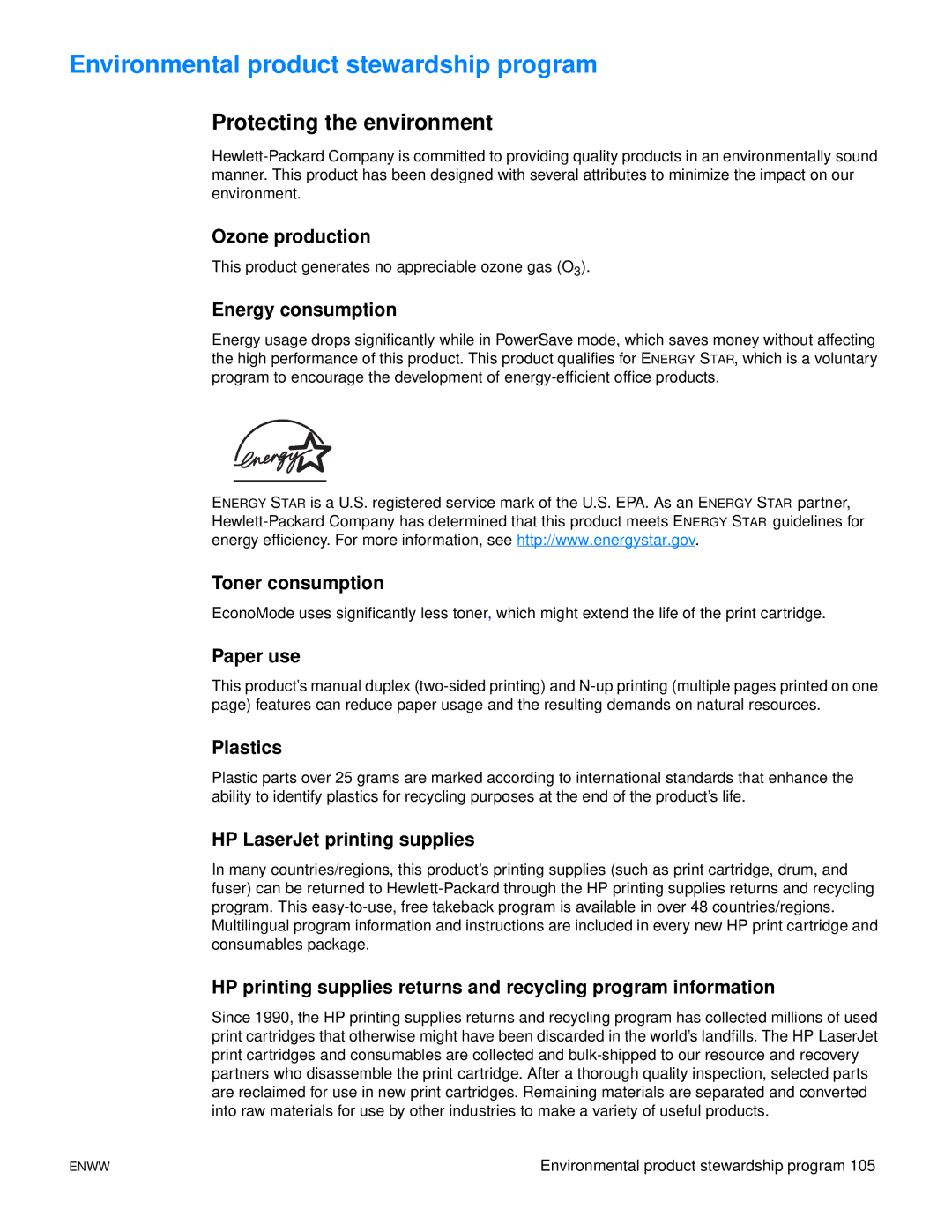 Xerox 1150, 1300 series manual Environmental product stewardship program, Protecting the environment 