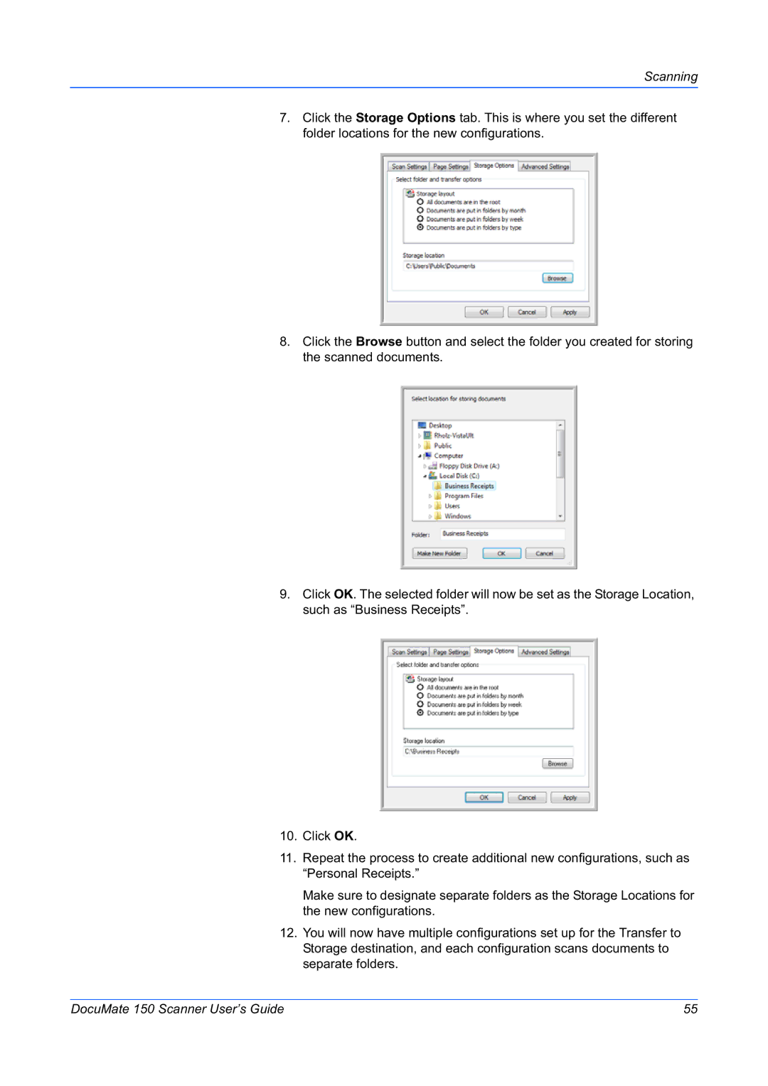 Xerox 150 manual Scanning 