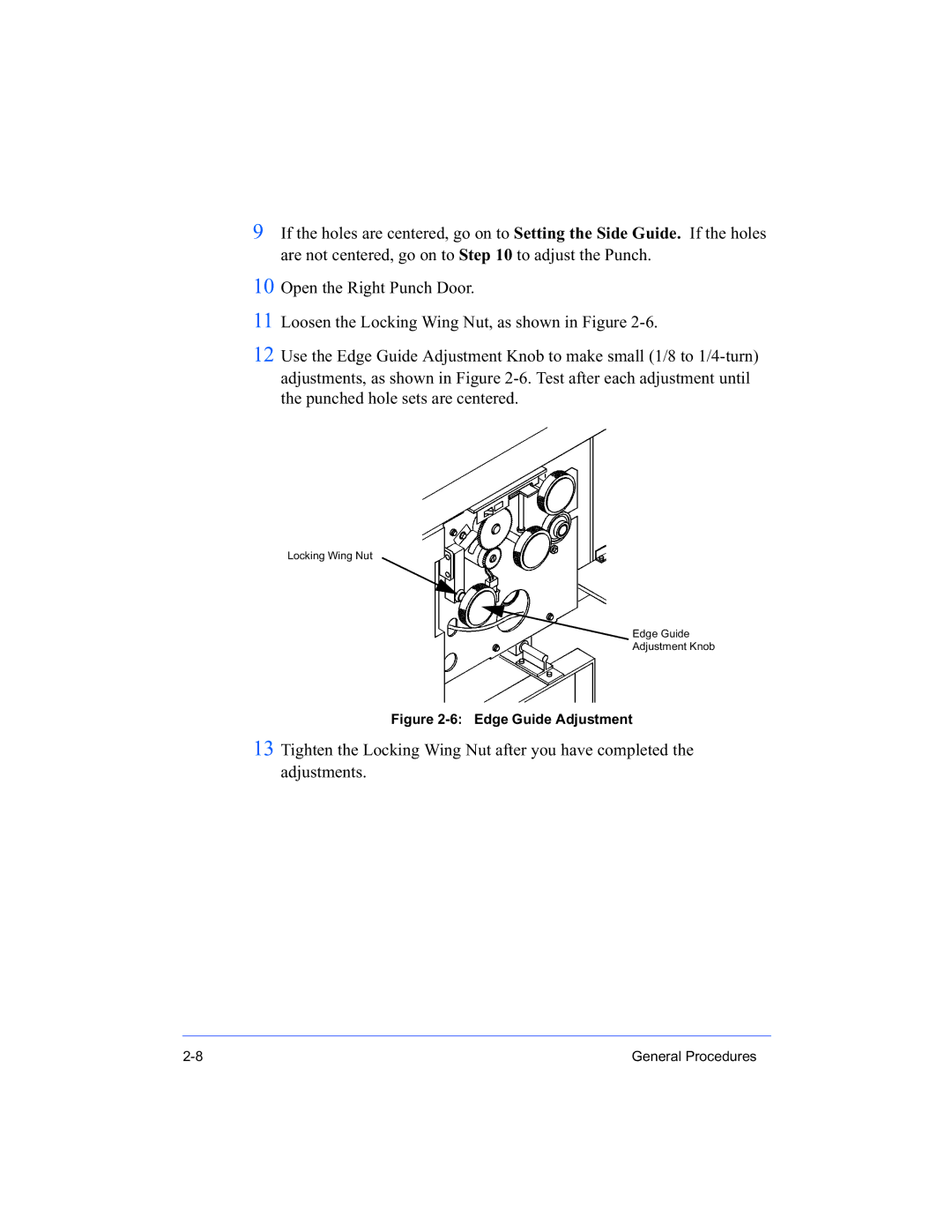 Xerox 16 Series manual Edge Guide Adjustment 