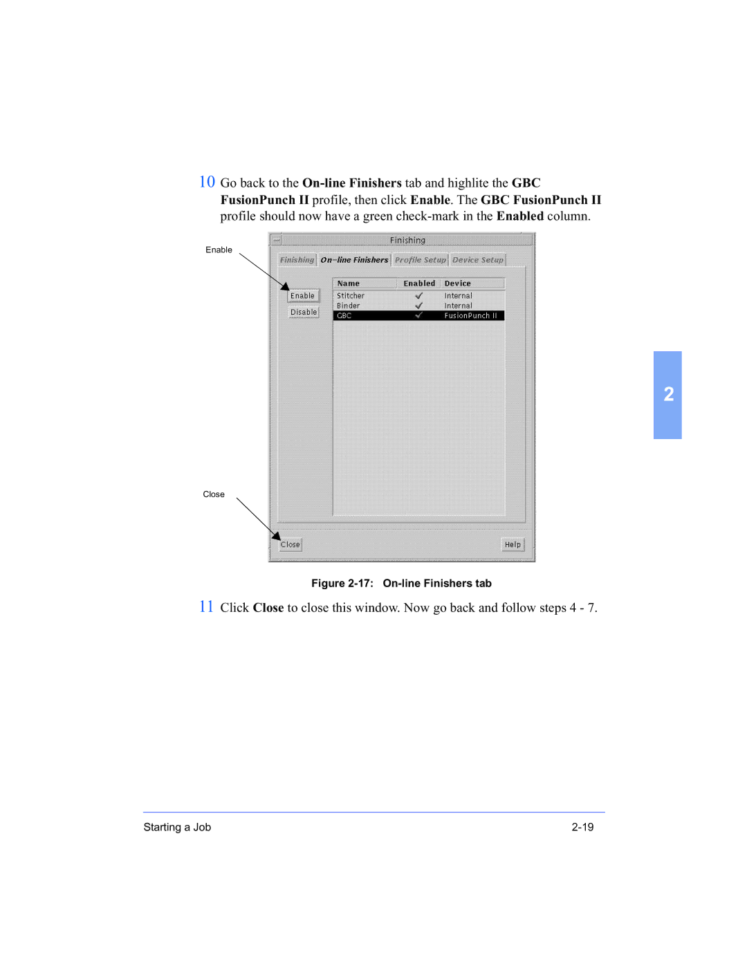 Xerox 16 Series manual On-line Finishers tab 