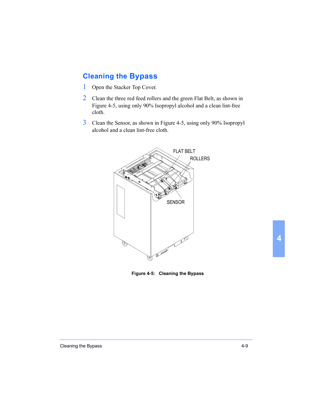 Xerox 16 Series manual Cleaning the Bypass 