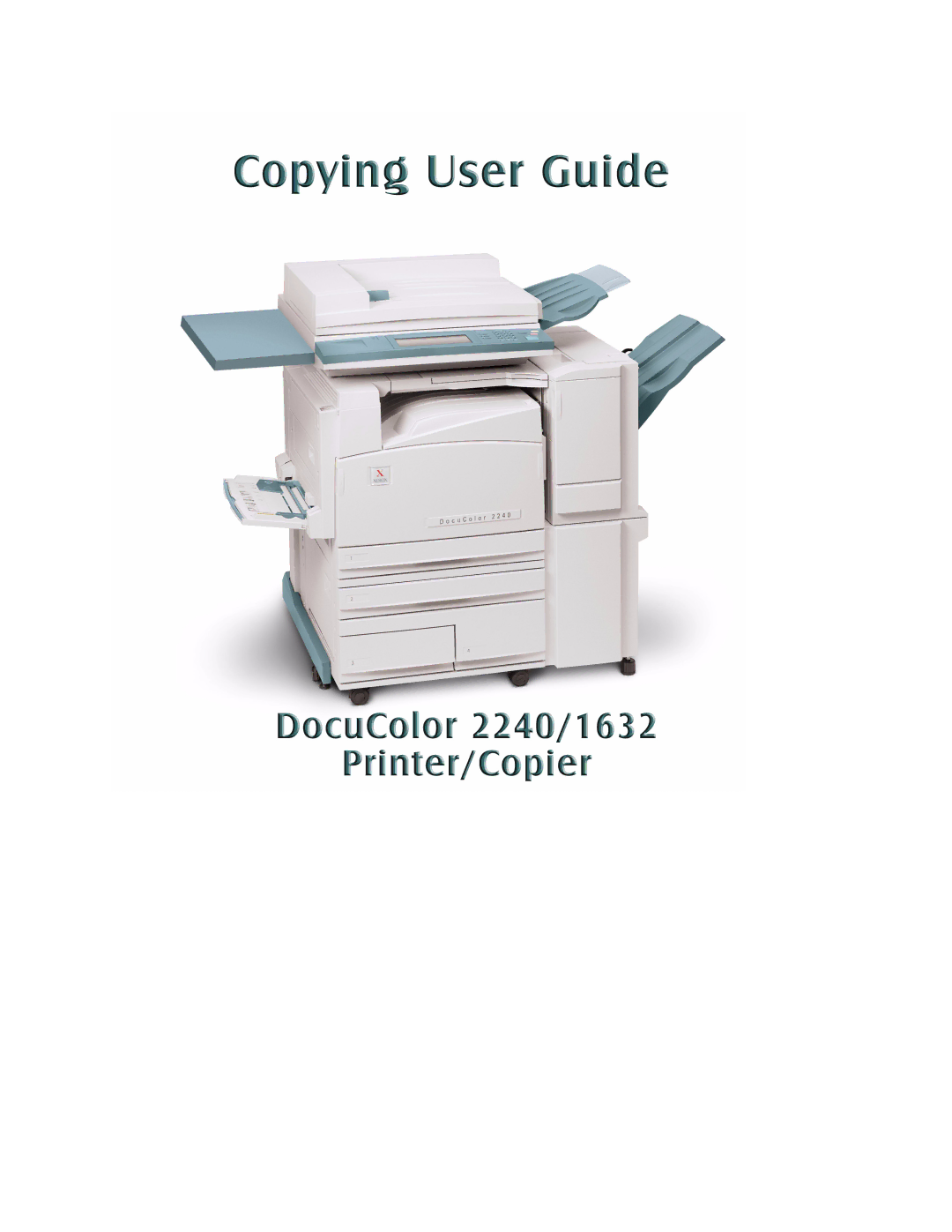 Xerox 2240, 1632 manual 