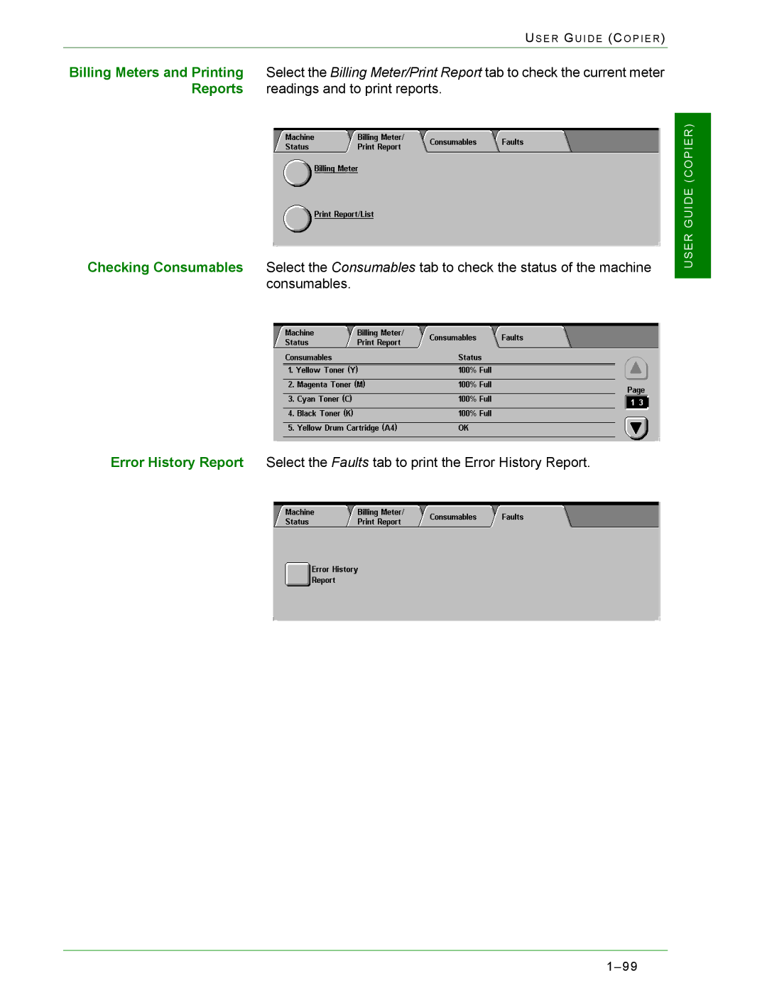 Xerox 2240, 1632 manual User Guide Copier 