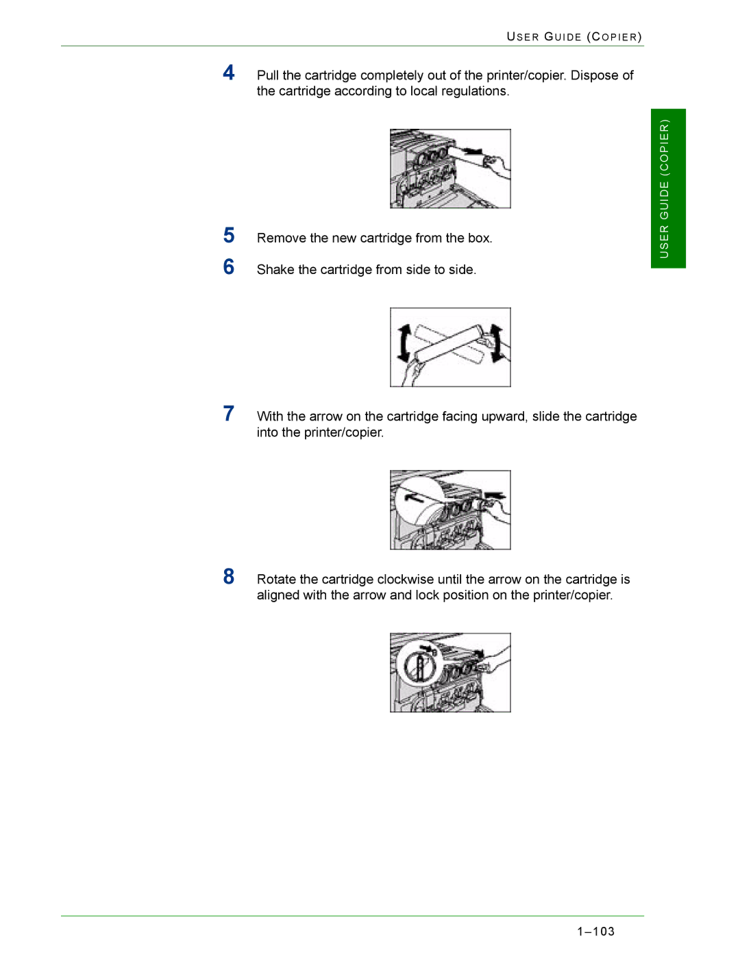 Xerox 2240, 1632 manual 103 