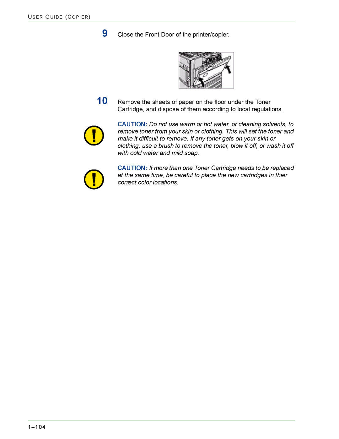 Xerox 1632, 2240 manual 104 