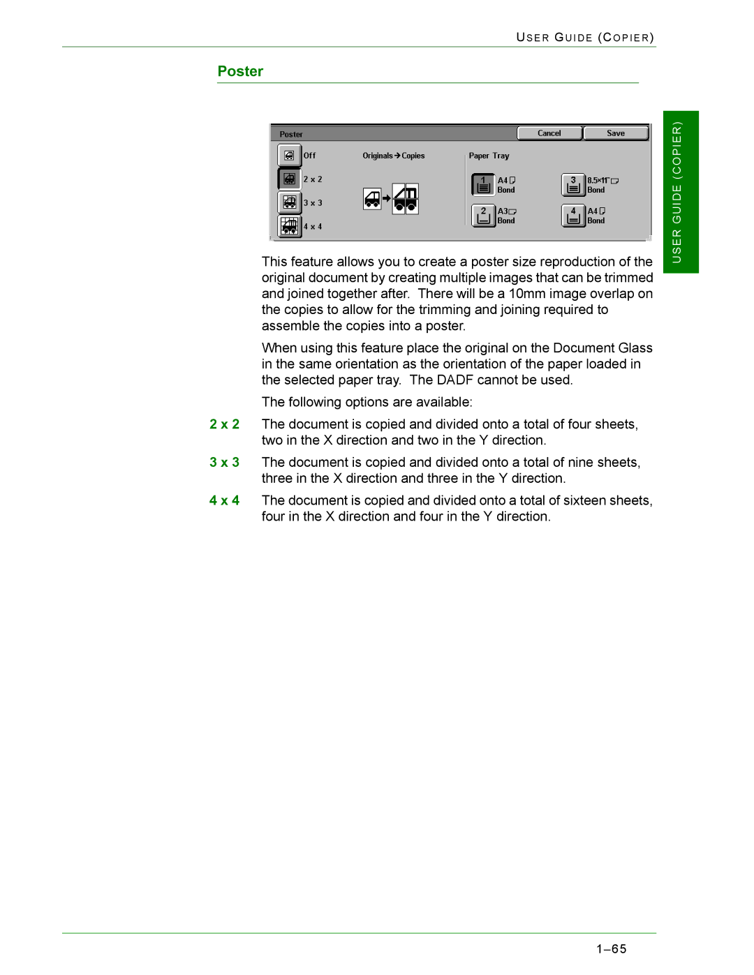 Xerox 2240, 1632 manual Poster 