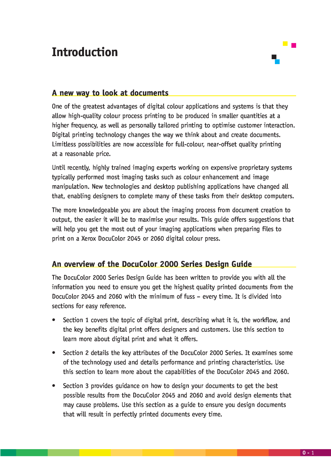 Xerox 2000 manual Introduction, A new way to look at documents 