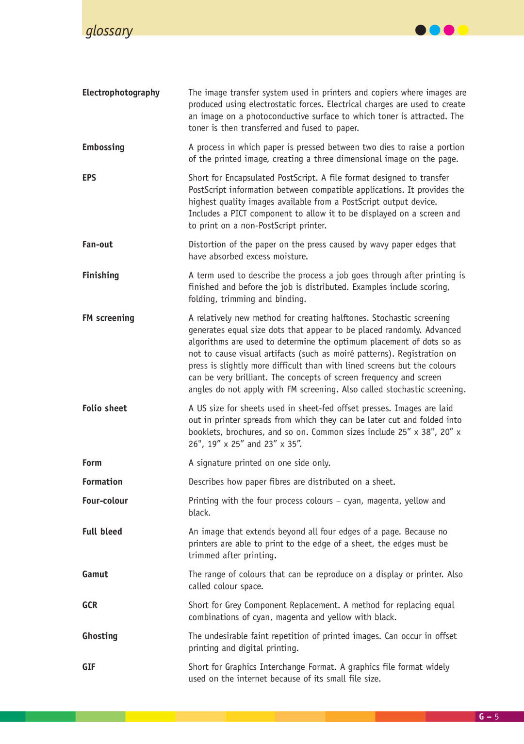 Xerox 2000 manual Eps, Gcr, Gif 