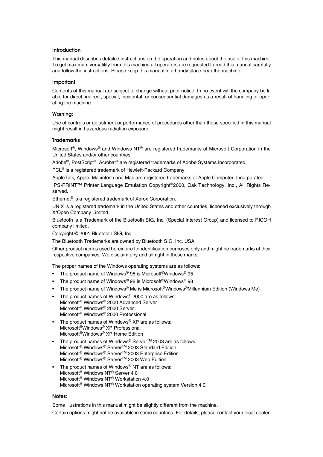 Xerox 2045e appendix Introduction 