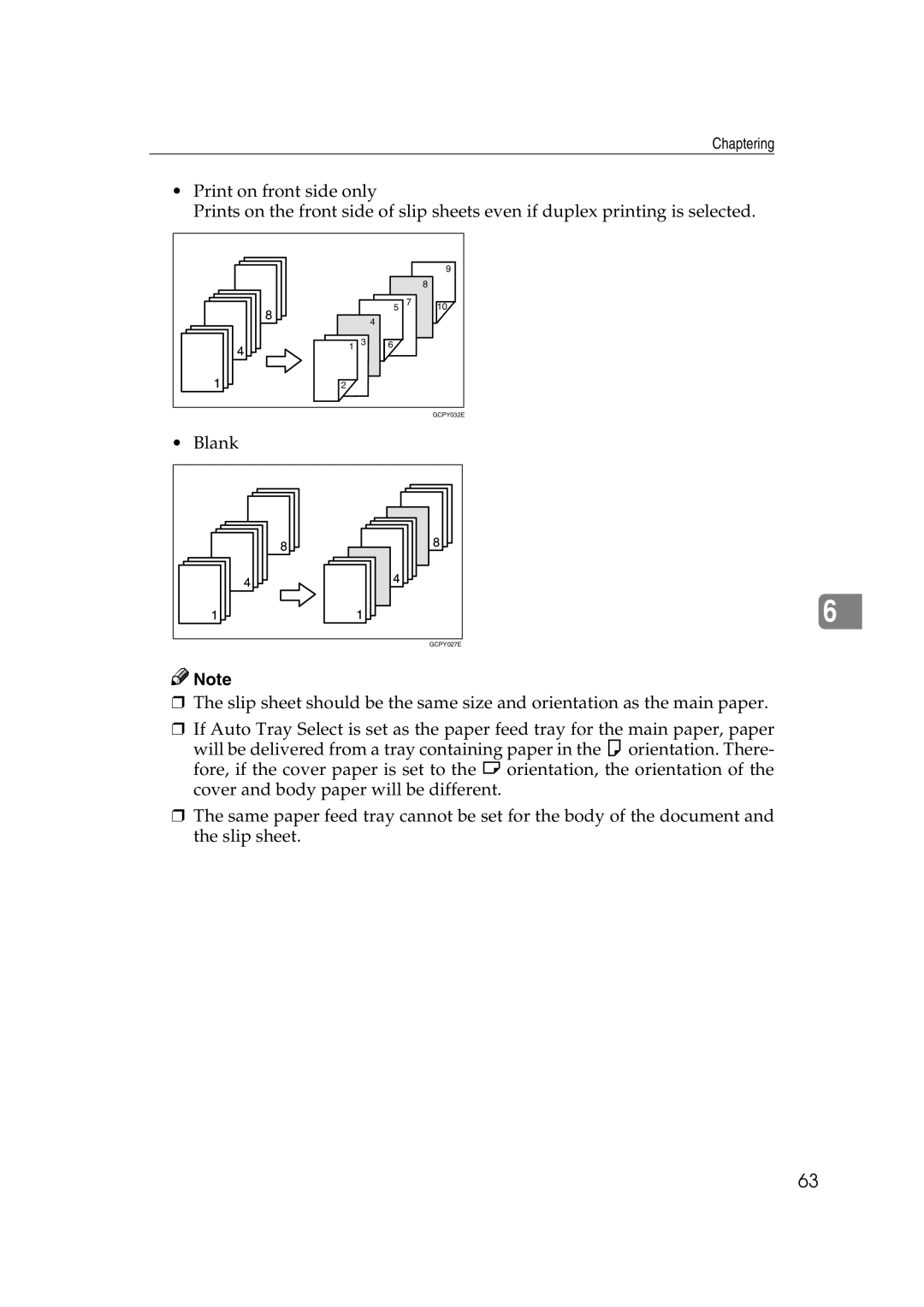 Xerox 2045e appendix Chaptering 